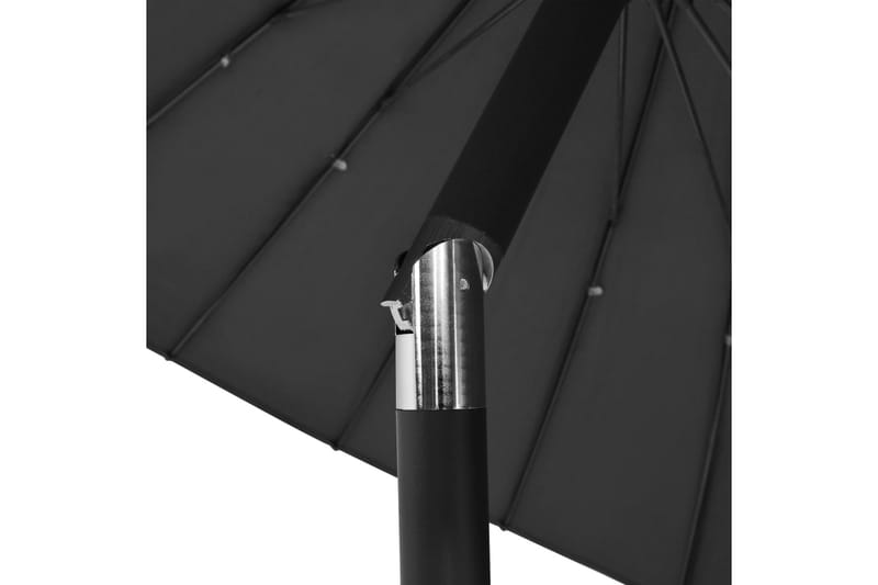 Parasoll med aluminiumsstang 270 cm antrasitt - Grå - Hagemøbler - Solbeskyttelse - Parasoller