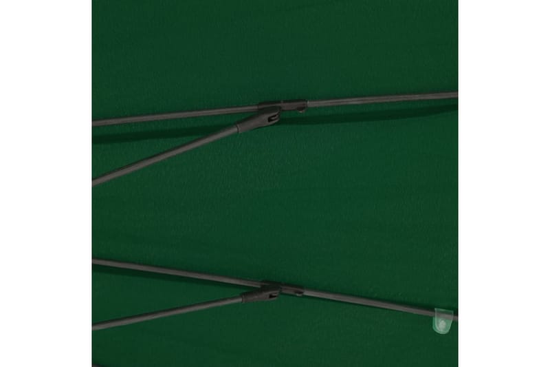 Parasoll med aluminiumsstang 270 cm grønn - Grønn - Parasoller