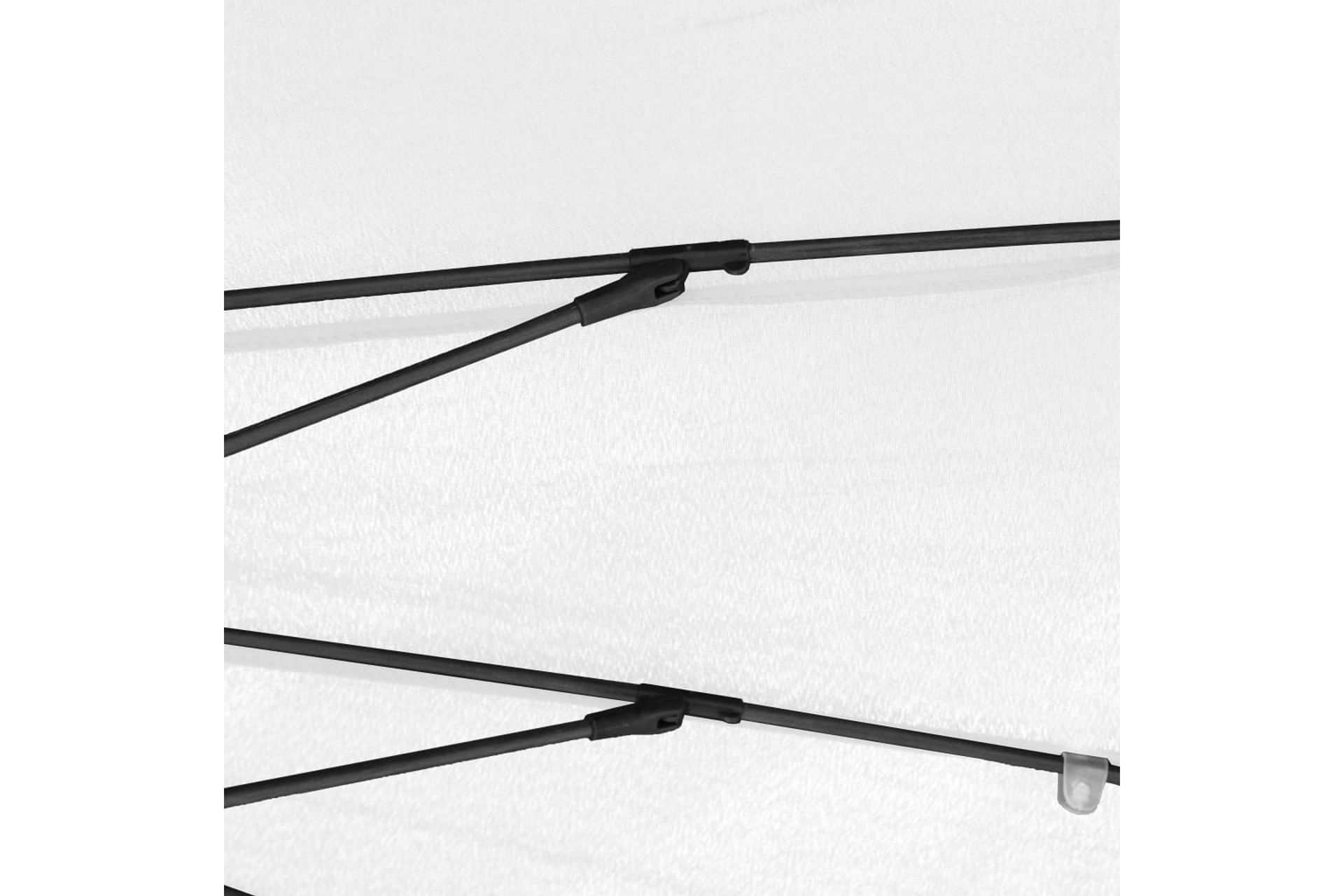 Parasoll med aluminiumsstang 270 cm sandhvit - Hvit - Hagemøbler - Solbeskyttelse - Parasoller