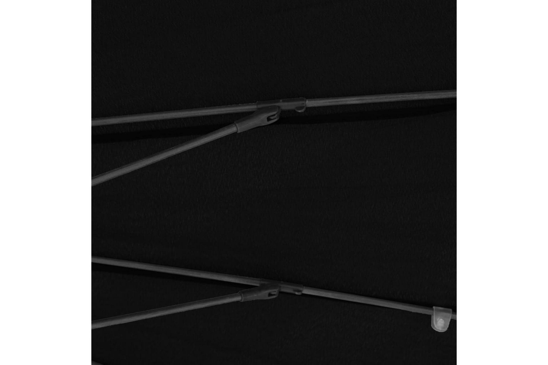 Parasoll med aluminiumsstang 270 cm svart - Svart - Hagemøbler - Solbeskyttelse - Parasoller
