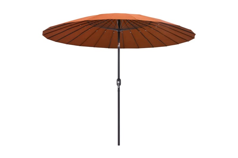 Parasoll med aluminiumsstang 270 cm terrakotta - Oransj - Hagemøbler - Solbeskyttelse - Parasoller