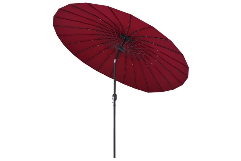 Parasoll med aluminiumsstang 270 cm vinrød - Rød - Hagemøbler - Solbeskyttelse - Parasoller