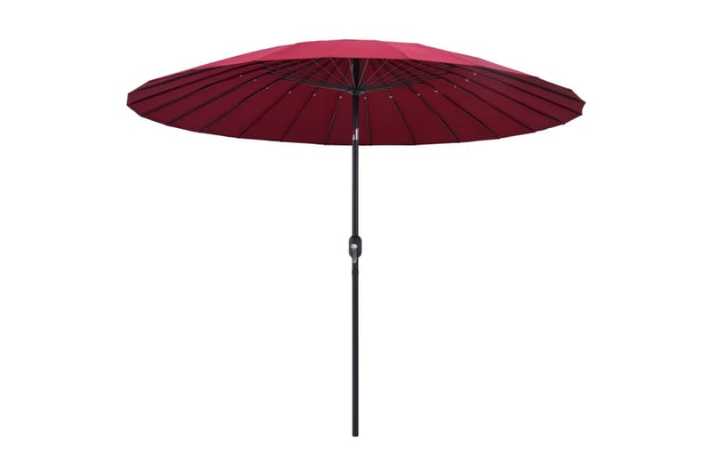 Parasoll med aluminiumsstang 270 cm vinrød - Rød - Hagemøbler - Solbeskyttelse - Parasoller