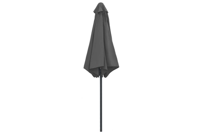Parasoll med aluminiumsstang 270x246 cm antrasitt - Grå - Hagemøbler - Solbeskyttelse - Parasoller