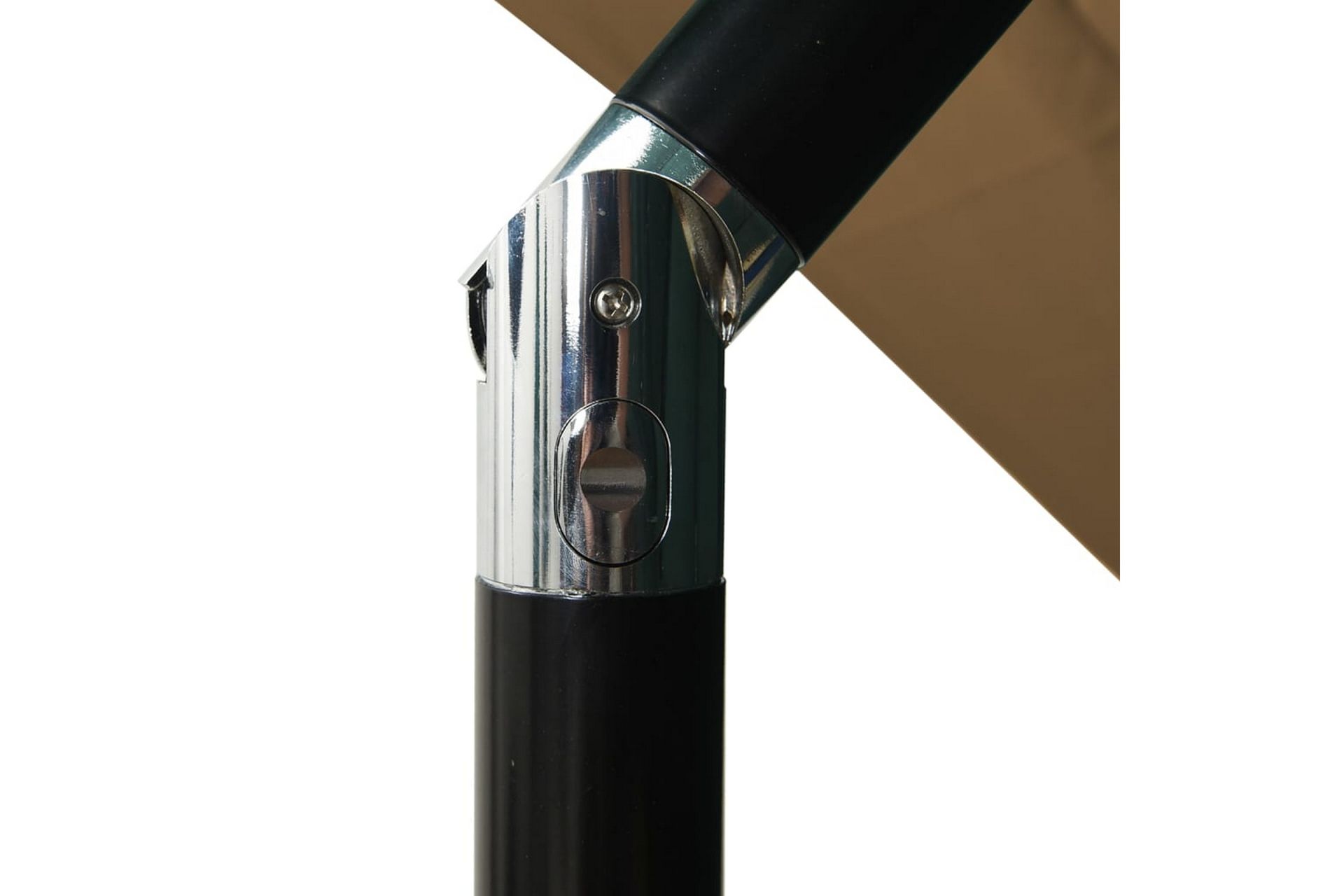 Parasoll med aluminiumsstang 3 nivåer 2,5x2,5 m gråbrun - Hagemøbler - Solbeskyttelse - Parasoller