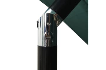 Parasoll med aluminiumsstang 3 nivåer 2,5x2,5 m grønn - Hagemøbler - Solbeskyttelse - Parasoller