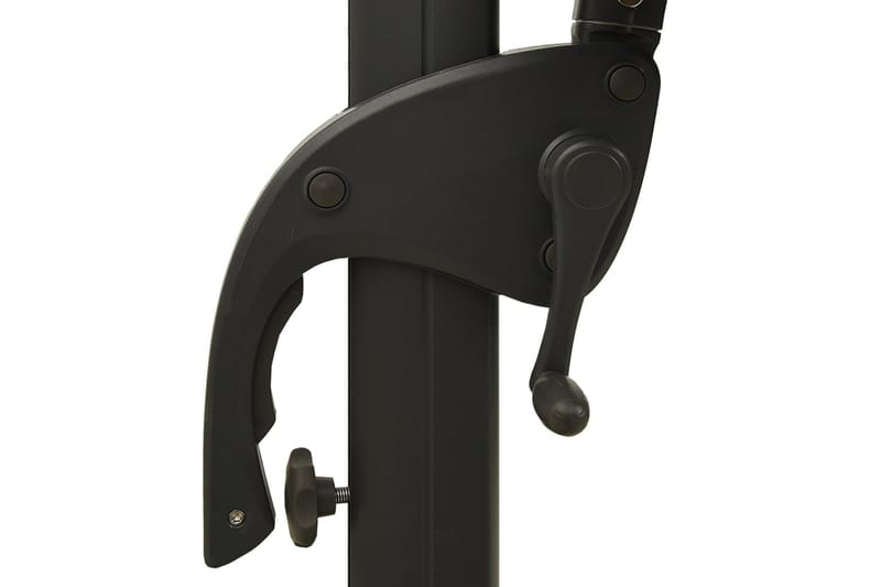 Parasoll med aluminiumsstang 4 niv�åer 3x3 m gråbrun - Taupe - Hagemøbler - Solbeskyttelse - Parasoller