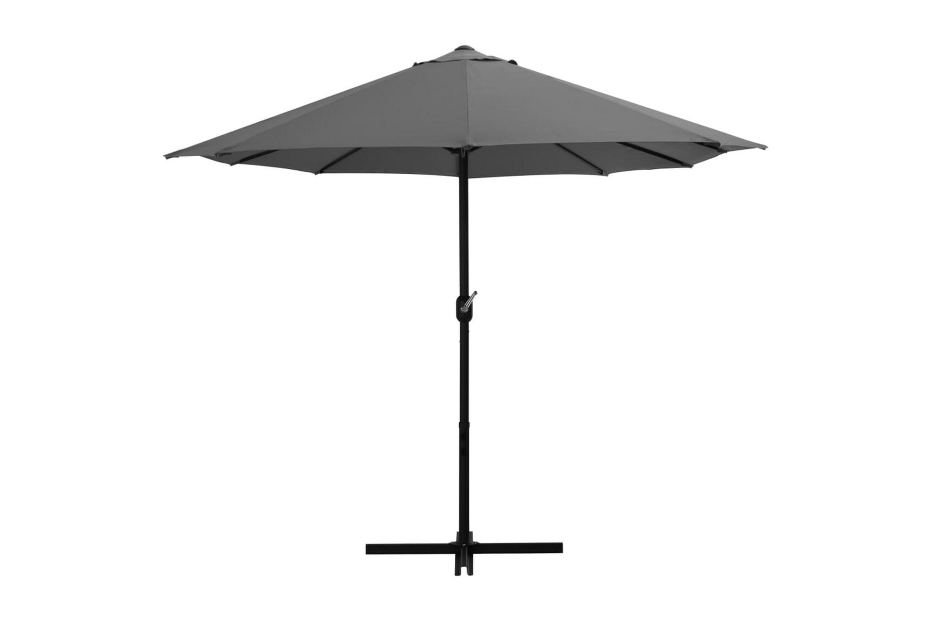 Parasoll med aluminiumsstang 460x270 cm antrasitt - Hagemøbler - Solbeskyttelse - Parasoller