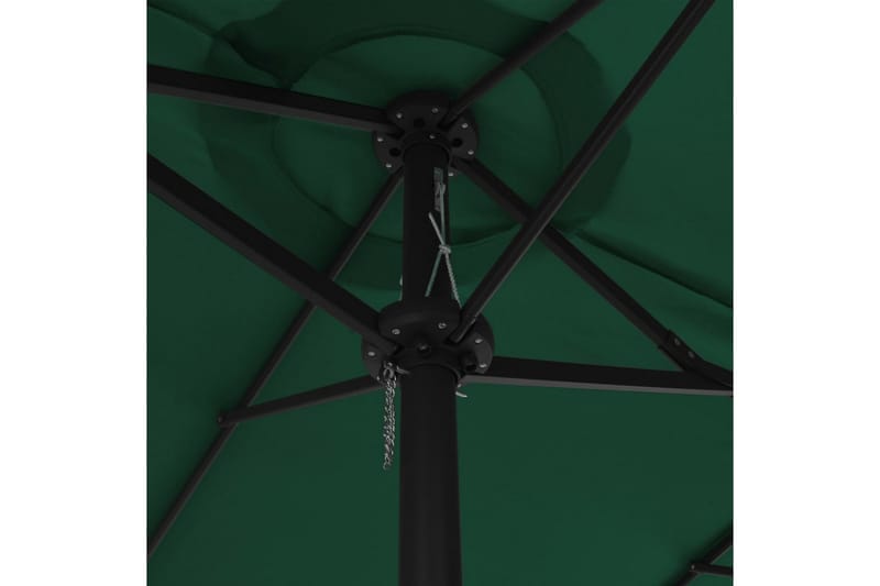 Parasoll med aluminiumsstang 460x270 cm grønn - Hagemøbler - Solbeskyttelse - Parasoller