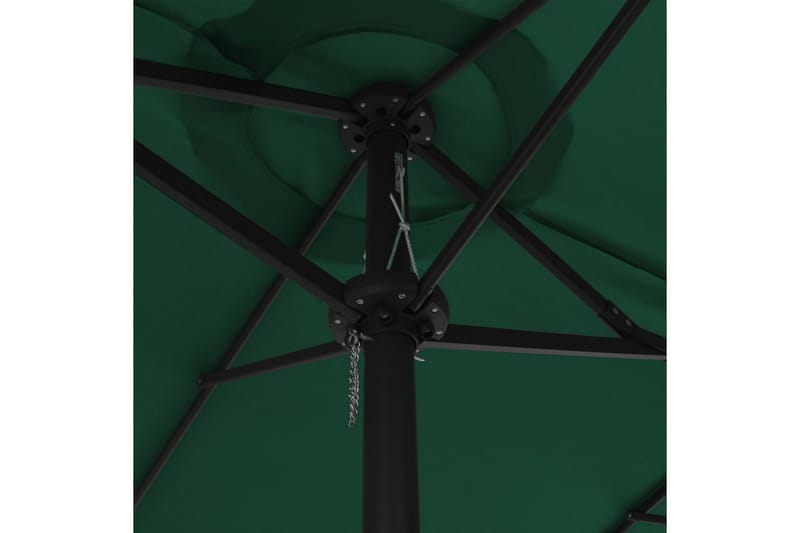 Parasoll med aluminiumsstang 460x270 cm grønn - Parasoller