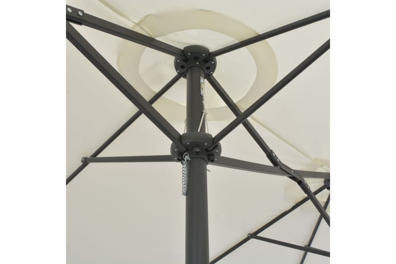 Parasoll med aluminiumsstang 460x270 cm sand - Parasoller
