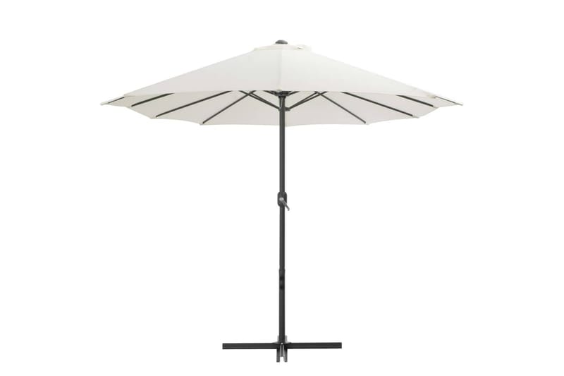 Parasoll med aluminiumsstang 460x270 cm sand - Hagemøbler - Solbeskyttelse - Parasoller