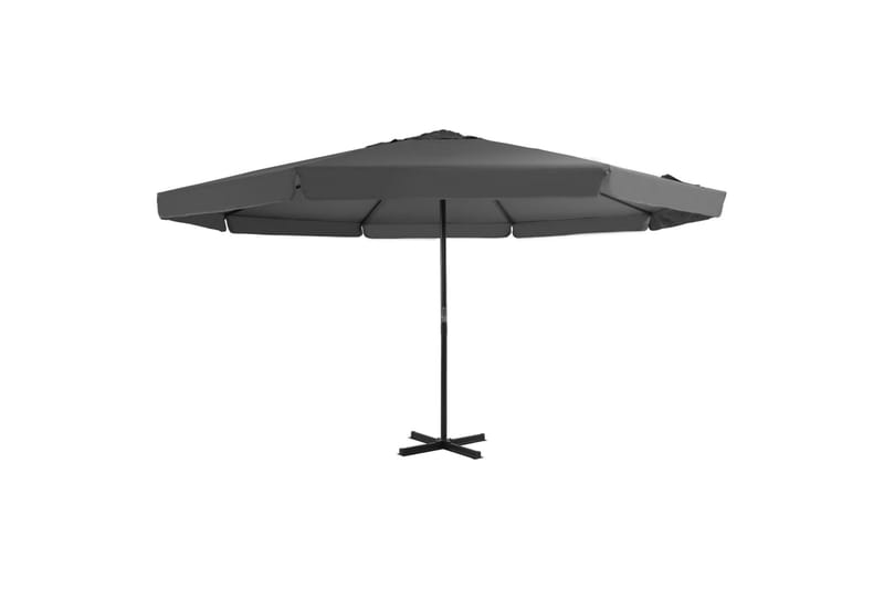 Parasoll med aluminiumsstang 500 cm antrasitt - Hagemøbler - Solbeskyttelse - Parasoller