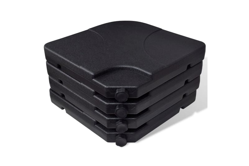 Parasoll med brbar base aluminium hvit - Hagemøbler - Solbeskyttelse - Parasoller