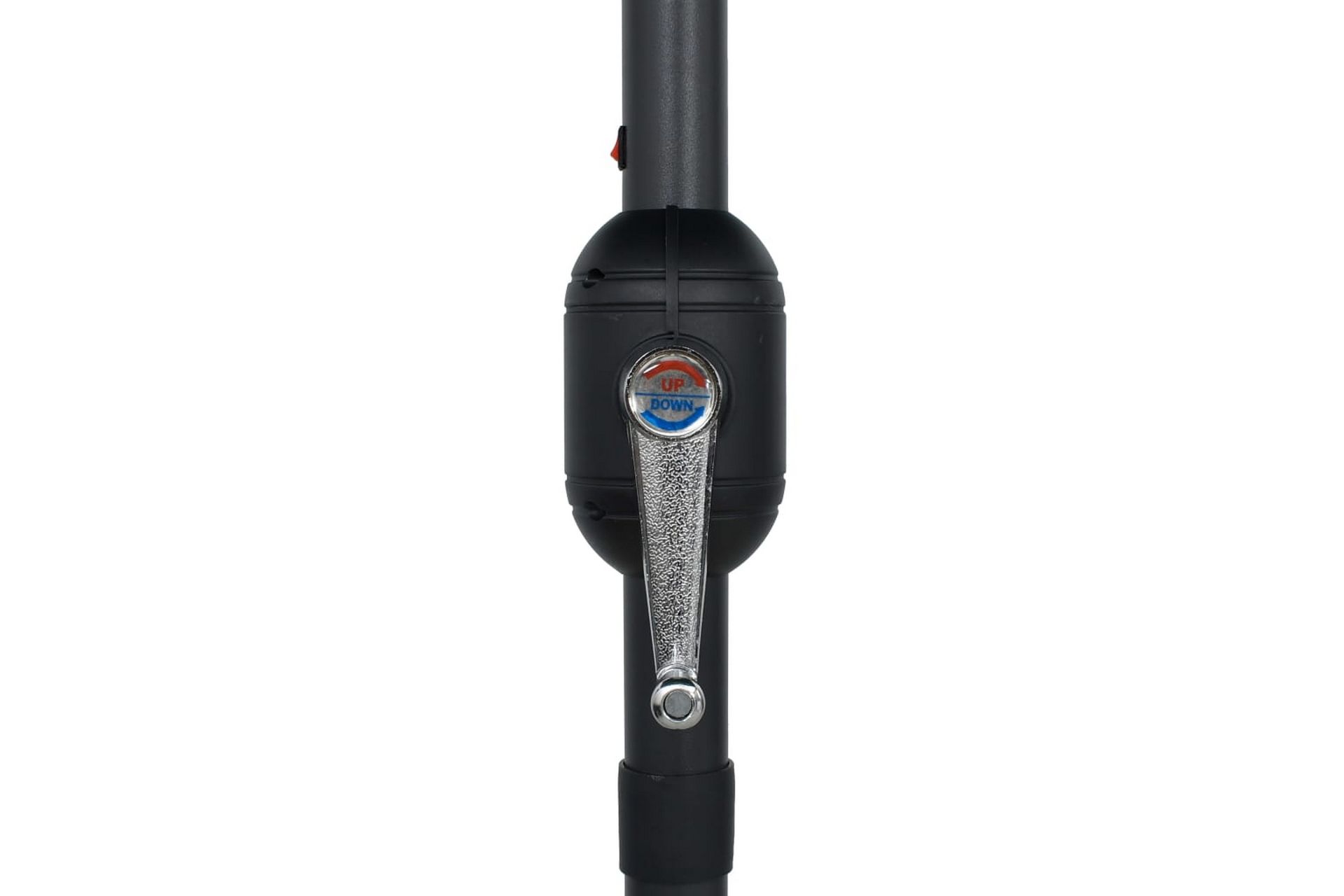 Parasoll med LED-lys og aluminiumsstang 270 cm gråbrun - Grå - Hagemøbler - Solbeskyttelse - Parasoller