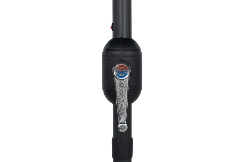Parasoll med LED-lys og aluminiumsstang 270 cm grønn - Grønn - Hagemøbler - Solbeskyttelse - Parasoller