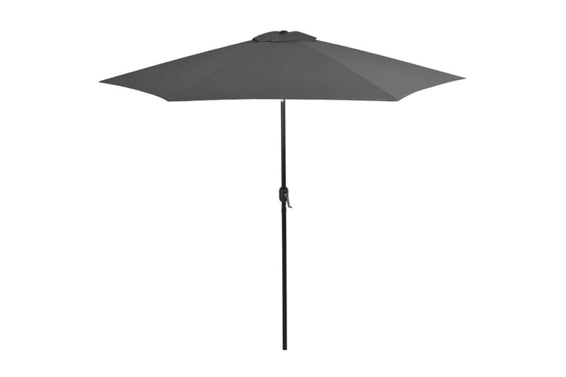 Parasoll med metallstang 300 cm antrasitt - Hagemøbler - Solbeskyttelse - Parasoller