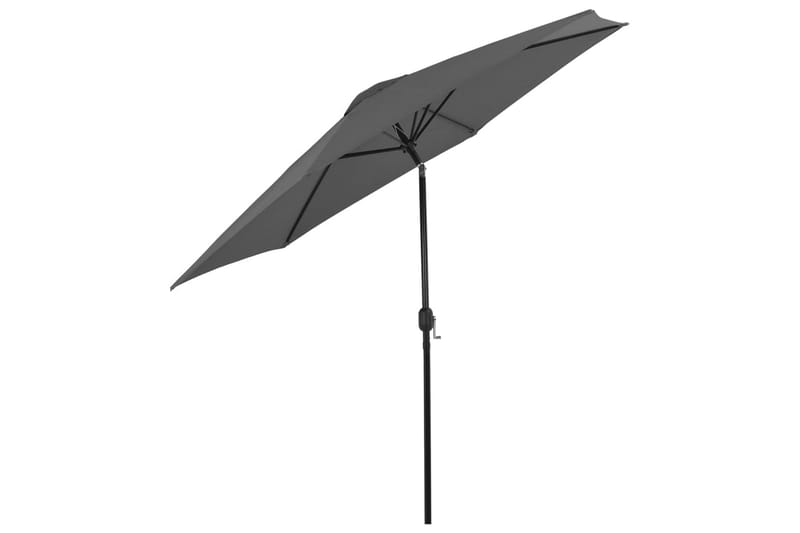 Parasoll med metallstang 300 cm antrasitt - Hagemøbler - Solbeskyttelse - Parasoller