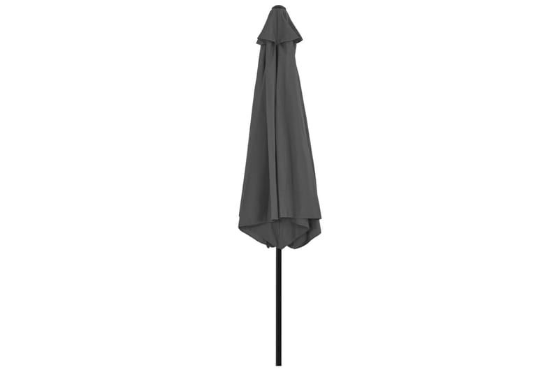 Parasoll med metallstang 300 cm antrasitt - Hagemøbler - Solbeskyttelse - Parasoller