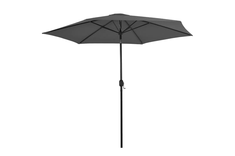 Parasoll med metallstang 300 cm antrasitt - Hagemøbler - Solbeskyttelse - Parasoller