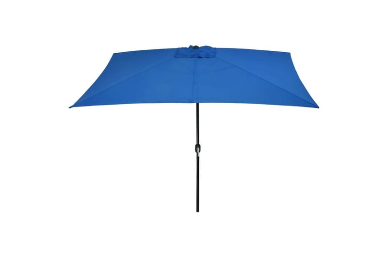 Parasoll med metallstang 300x200 cm asur - Hagemøbler - Solbeskyttelse - Parasoller