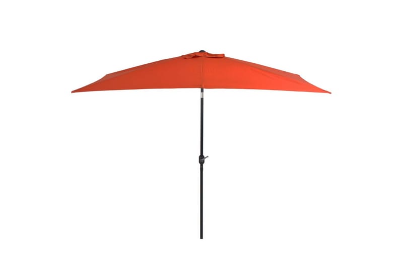 Parasoll med metallstang 300x200 cm terrakotta - Hagemøbler - Solbeskyttelse - Parasoller