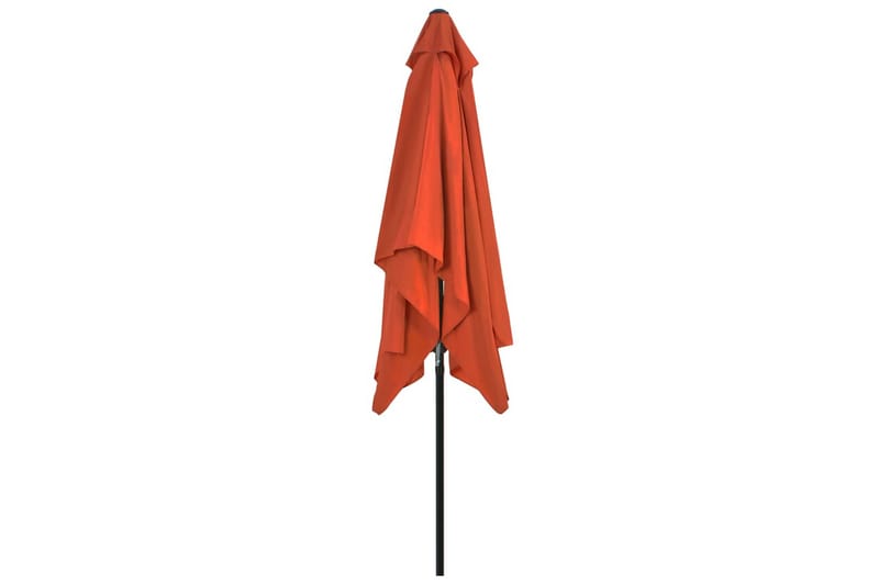 Parasoll med metallstang 300x200 cm terrakotta - Hagemøbler - Solbeskyttelse - Parasoller