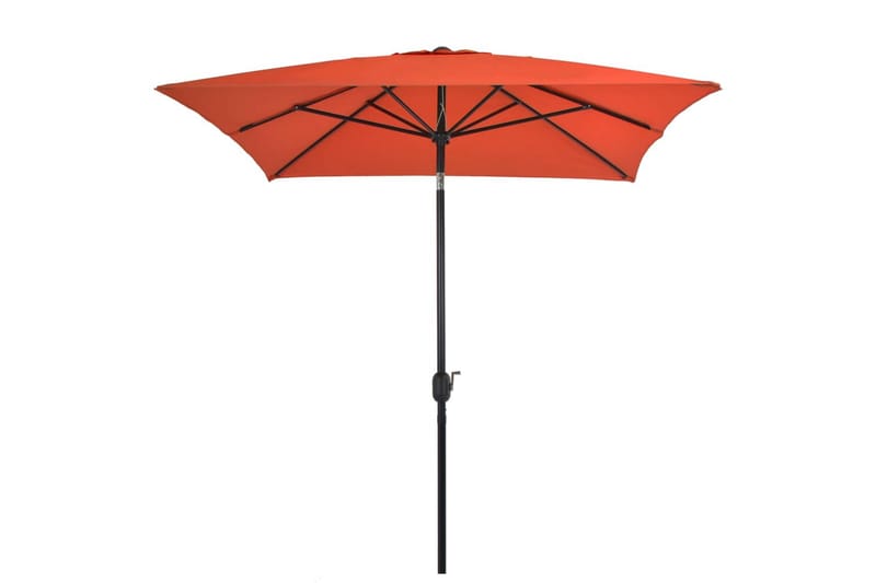 Parasoll med metallstang 300x200 cm terrakotta - Hagemøbler - Solbeskyttelse - Parasoller