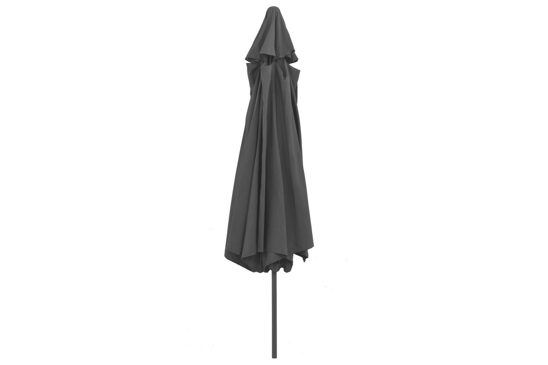 Parasoll med metallstang 400 cm antrasitt - Grå - Hagemøbler - Solbeskyttelse - Parasoller