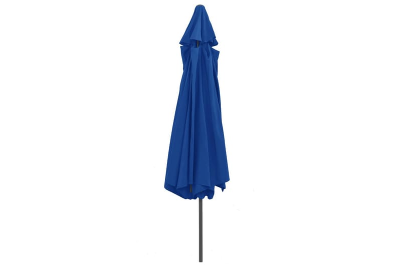 Parasoll med metallstang 400 cm asurblå - Blå - Hagemøbler - Solbeskyttelse - Parasoller