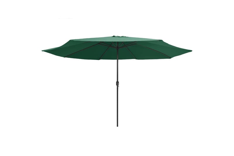 Parasoll med metallstang 400 cm grønn - Grønn - Hagemøbler - Solbeskyttelse - Parasoller