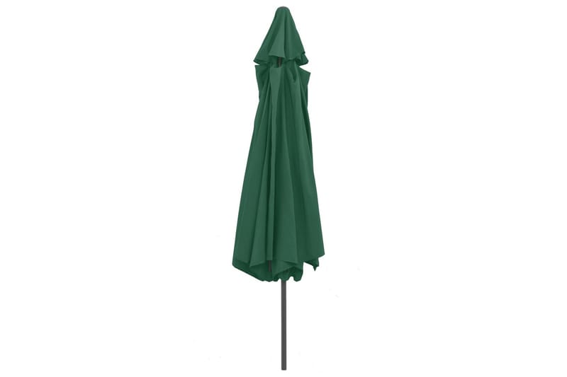 Parasoll med metallstang 400 cm grønn - Grønn - Hagemøbler - Solbeskyttelse - Parasoller