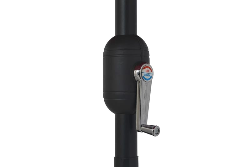 Parasoll med metallstang 400 cm sandhvit - Hvit - Hagemøbler - Solbeskyttelse - Parasoller