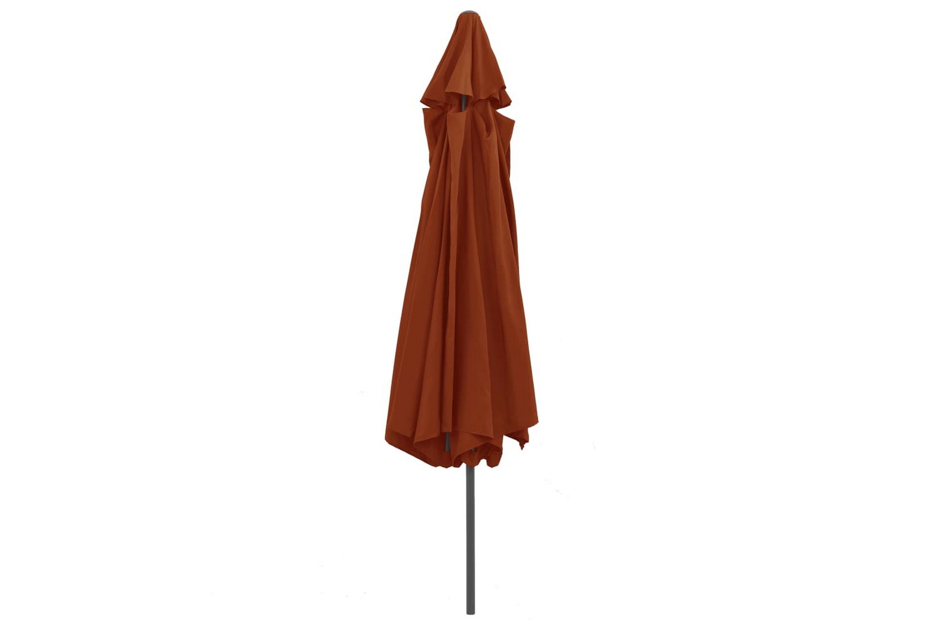 Parasoll med metallstang 400 cm terrakotta - Rød - Hagemøbler - Solbeskyttelse - Parasoller
