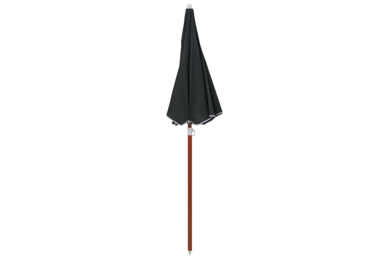 Parasoll med stålstang 180 cm antrasitt - Grå - Hagemøbler - Solbeskyttelse - Parasoller