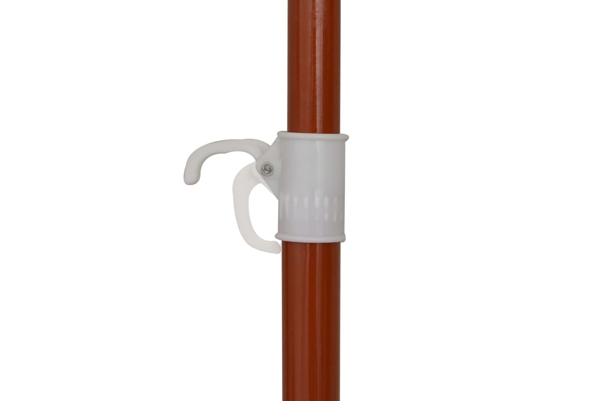 Parasoll med stålstang 180 cm sand - Beige - Hagemøbler - Solbeskyttelse - Parasoller