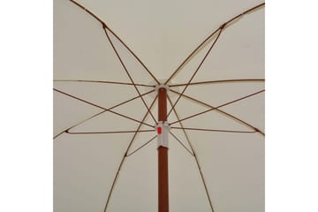 Parasoll med stålstang 180 cm sand - Beige - Hagemøbler - Solbeskyttelse - Parasoller