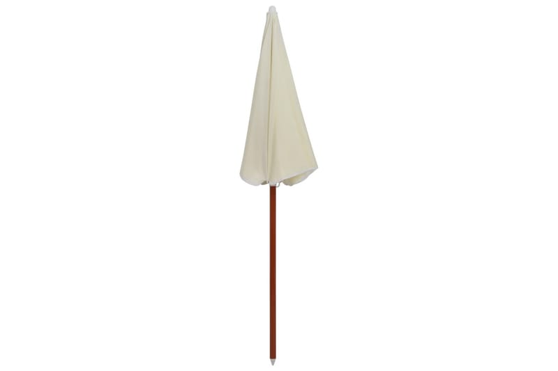 Parasoll med stålstang 180 cm sand - Beige - Hagemøbler - Solbeskyttelse - Parasoller