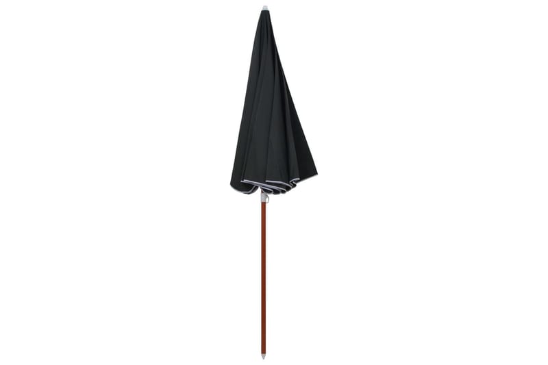 Parasoll med stålstang 240 cm antrasitt - Grå - Hagemøbler - Solbeskyttelse - Parasoller