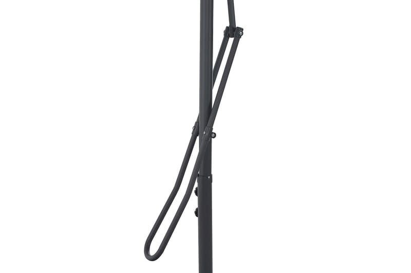 Parasoll med stålstang 250x250 cm antrasitt - Hagemøbler - Solbeskyttelse - Parasoller