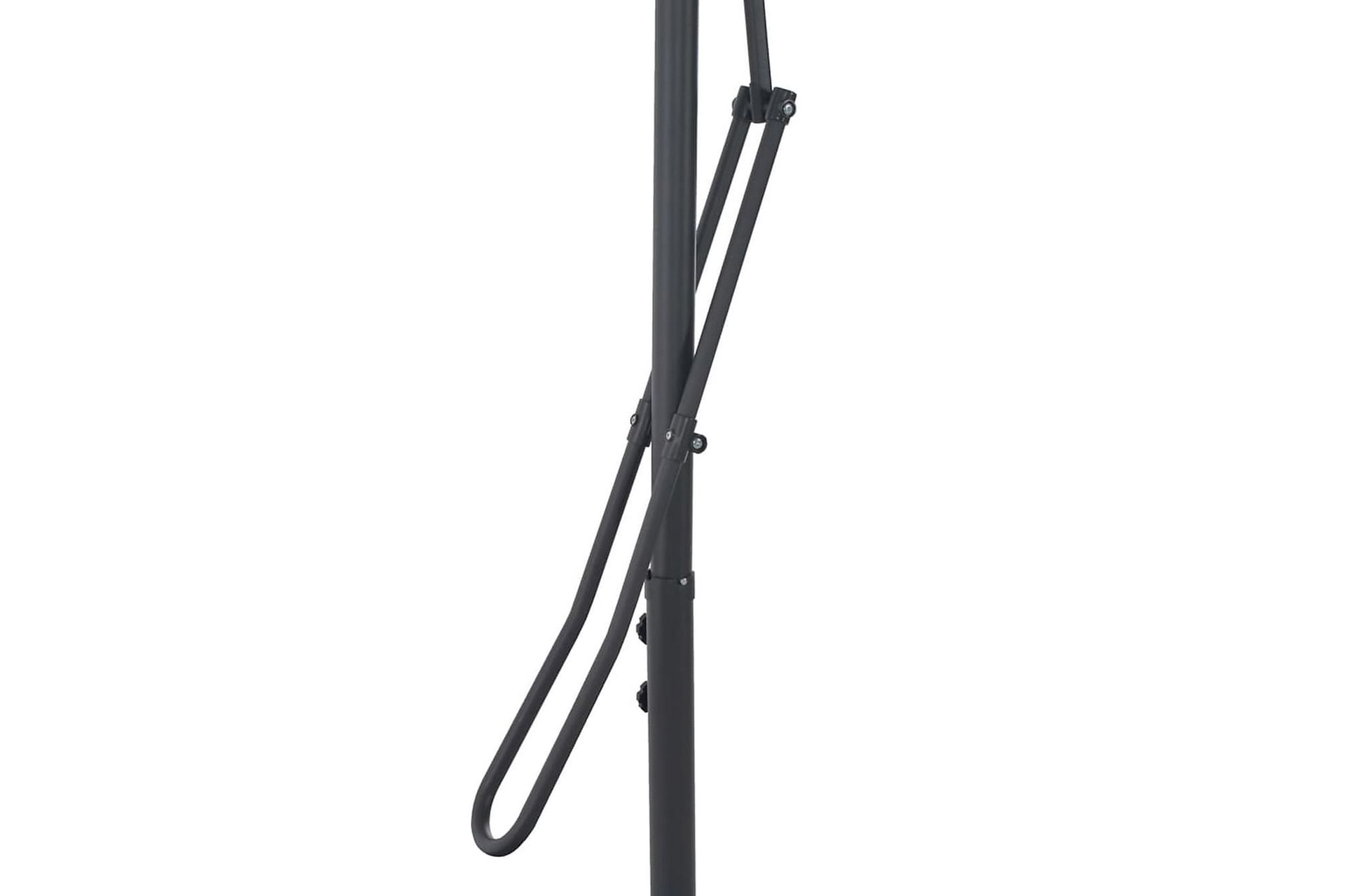 Parasoll med stålstang 250x250 cm grønn - Hagemøbler - Solbeskyttelse - Parasoller