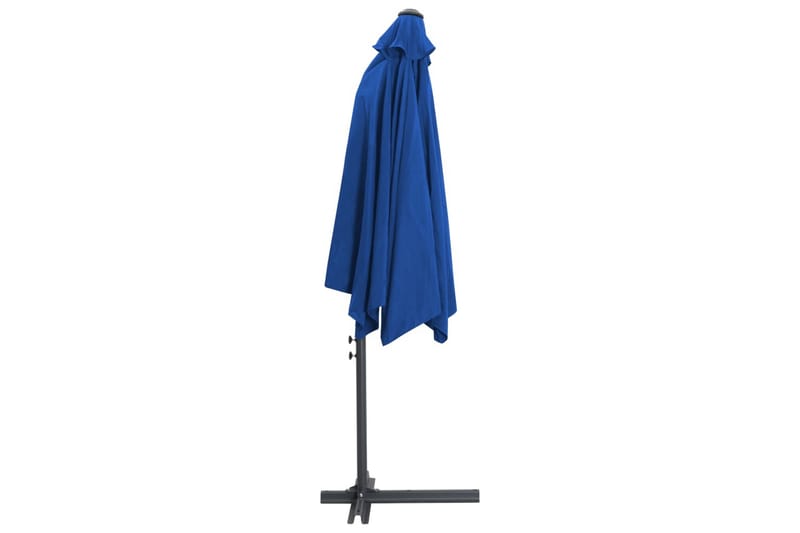 Parasoll med stålstang 300 cm asurblå - Hagemøbler - Solbeskyttelse - Parasoller