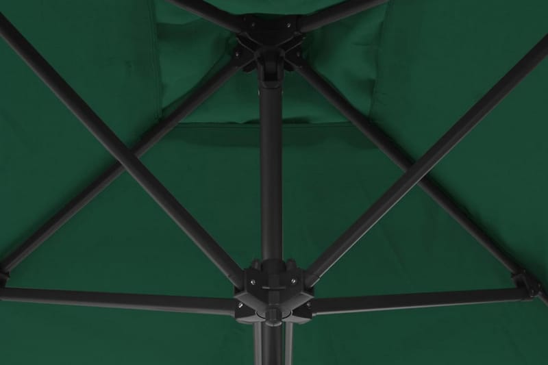 Parasoll med stålstang 300 cm grønn - Parasoller