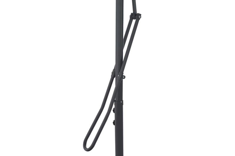 Parasoll med stålstang 300 cm sand - Hagemøbler - Solbeskyttelse - Parasoller
