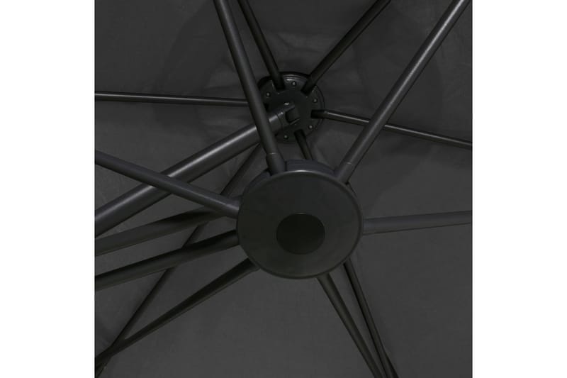 Parasoll med stålstang 300x250 cm antrasitt - Parasoller