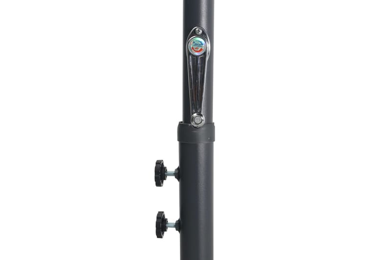 Parasoll med stålstang 300x250 cm antrasitt - Hagemøbler - Solbeskyttelse - Parasoller