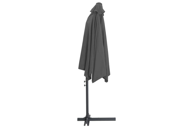 Parasoll med stålstang 300x250 cm antrasitt - Hagemøbler - Solbeskyttelse - Parasoller