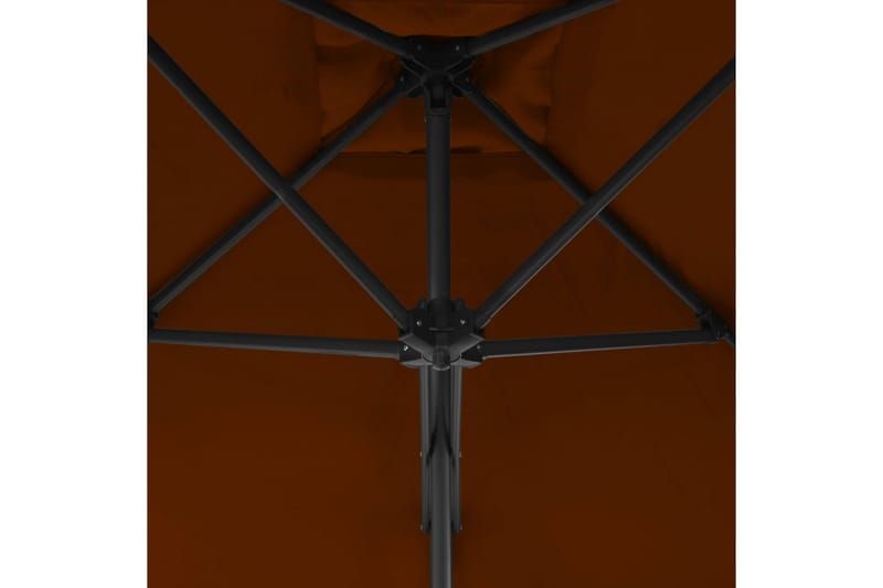 Parasoll med stålstang terrakotta 250x250x230 cm - Parasoller