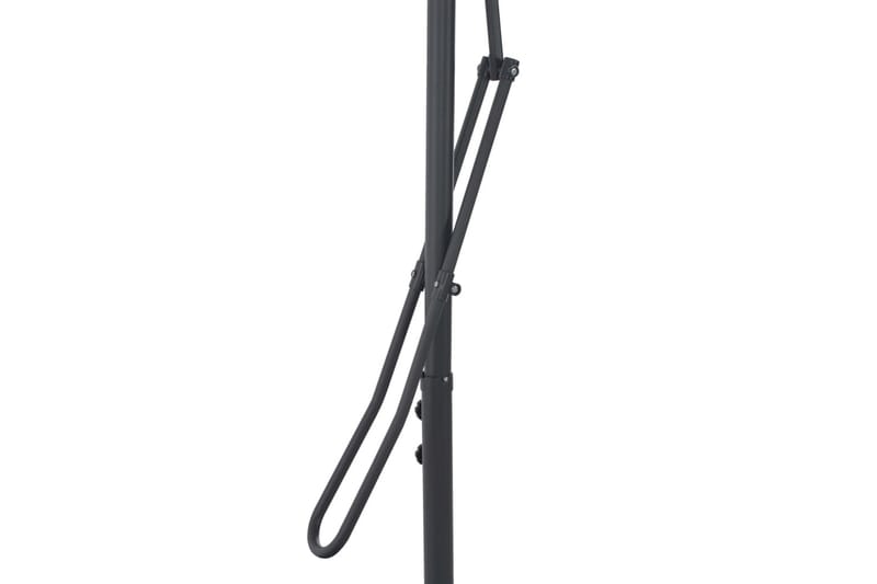 Parasoll med stålstang vinrød 250x250x230 cm - Rød - Hagemøbler - Solbeskyttelse - Parasoller