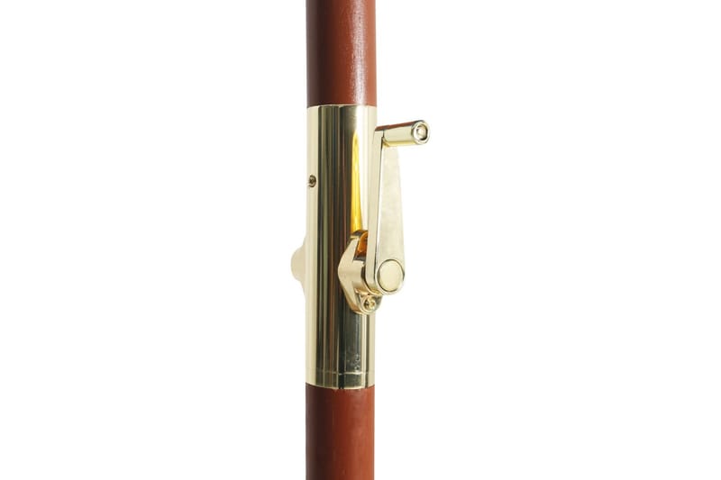Parasoll med trestang 300x258 cm svart - Svart - Hagemøbler - Solbeskyttelse - Parasoller